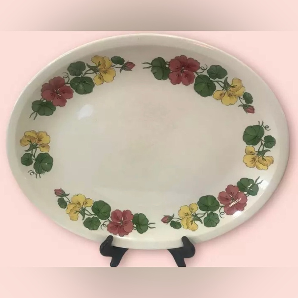Vintage Shenandoah Ware Nasturtium Platter